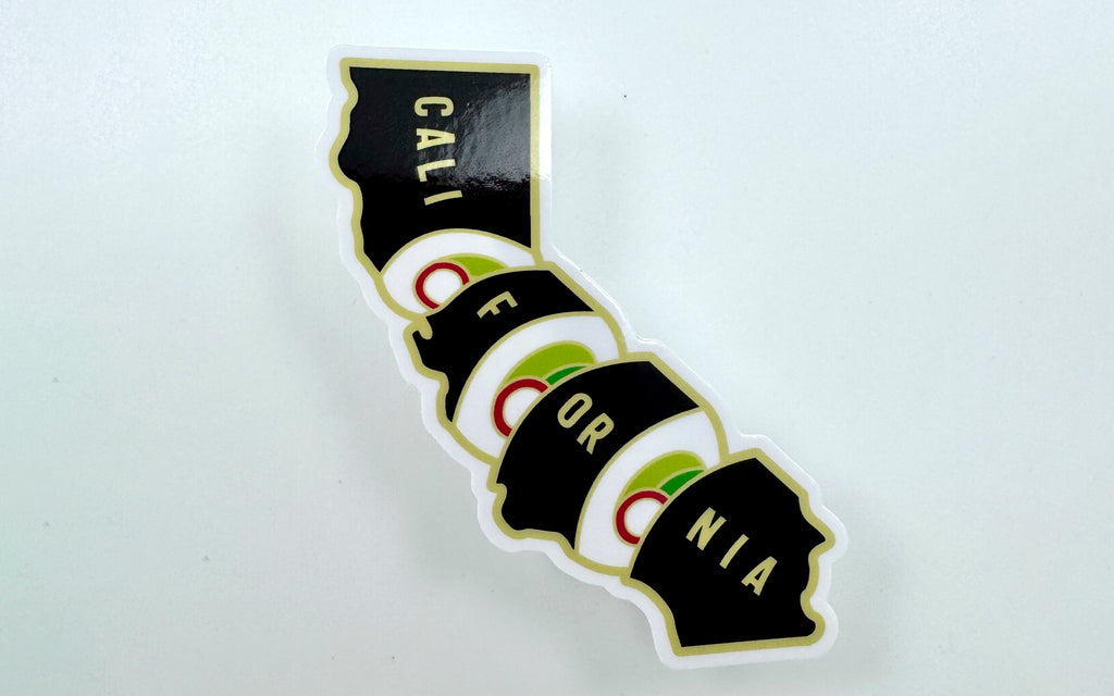 California Roll Vinyl Sticker