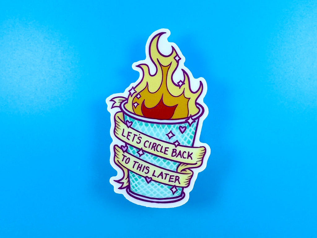 Circle Back Vinyl Sticker