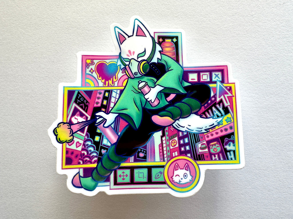 Cyber Paint Vinyl Sticker