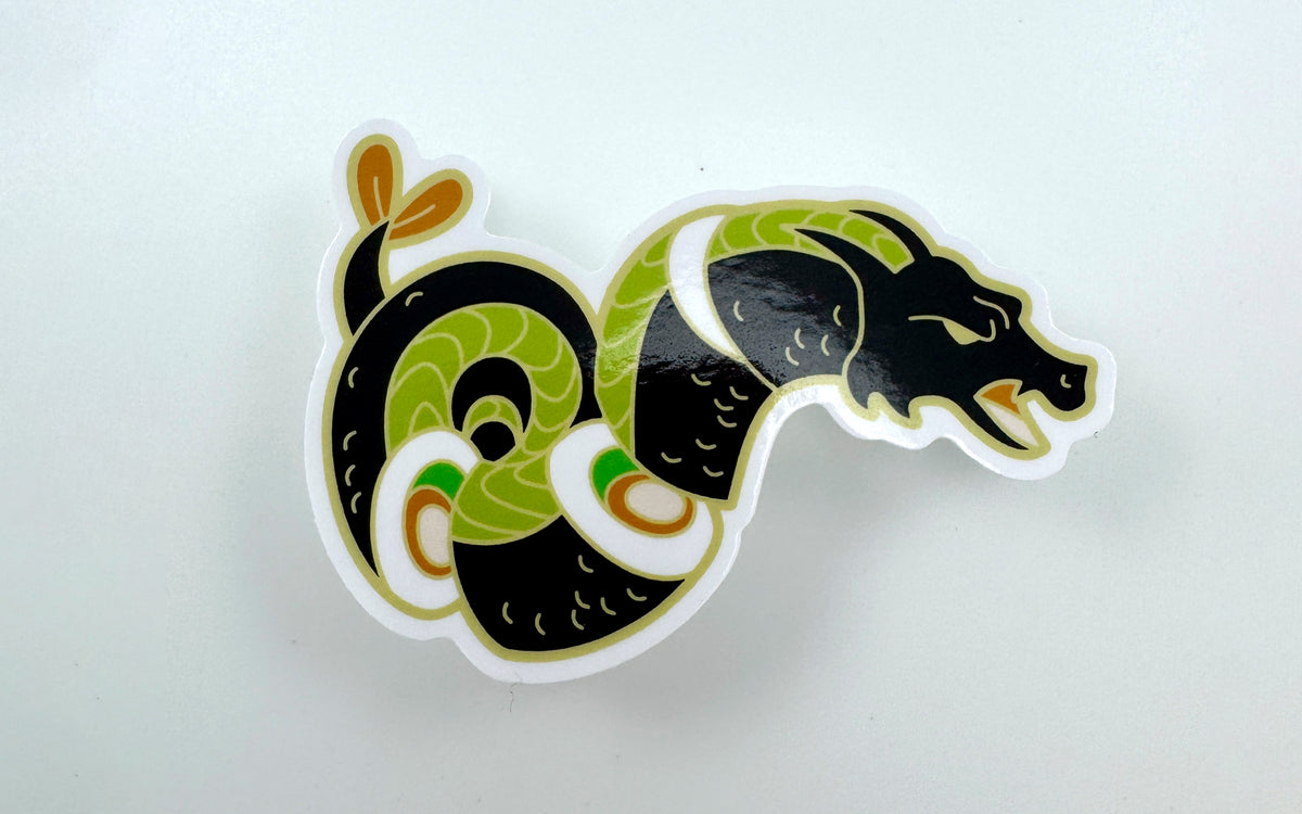 Dragon Sticker Roll Dragon Roll Vinyl Sticker – Art of Priscilla Wilson