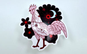 Lunar Rooster Vinyl Sticker