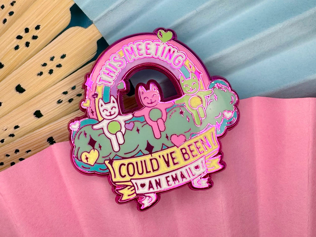 Meeting Pin (Pink Plated)