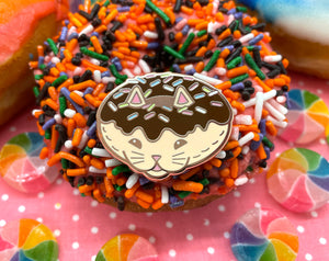 Do-Cat Donut (Chocolate) Pin