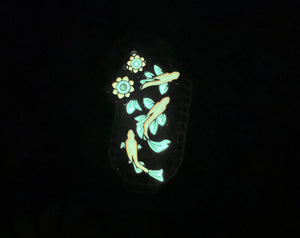 Koi Lantern Glow in the Dark Enamel Pin