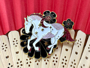 Lunar Animals Horse Pin