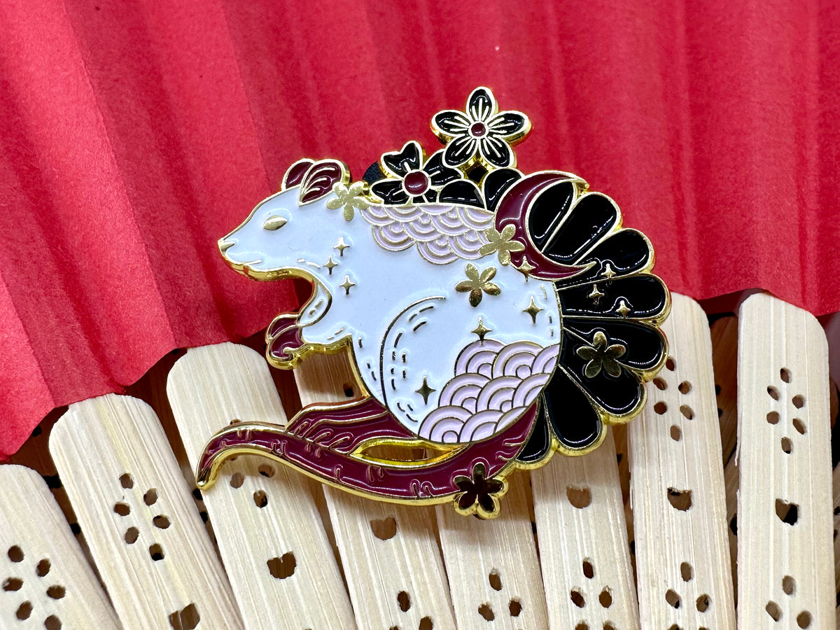 Lunar Animals Rat Pin – Art of Priscilla Wilson