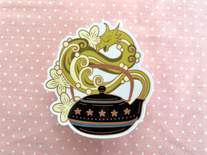 Dragon Pearl Green Tea Sticker